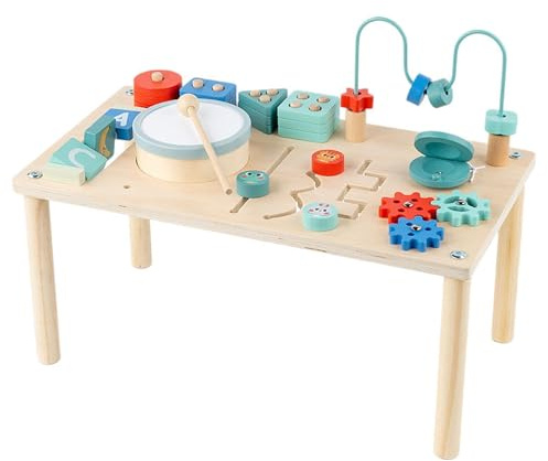 harayaa Aktivitätstisch, Schreibtisch, Spieltisch, Erkennung, Formsortierer, Frühes Lernspielzeug für Kinder, Sensorisches Spielzeug