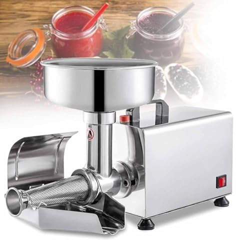 XNYXLPP Commercial Tomato Strainer Machine,Electric Squeezer for and Jam Stainless Steel,Food Milling Press Sauce Maker Fruit,for Tomato