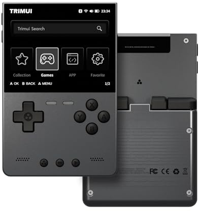 TRIMUI BRICK HAMMER Retro Handheld Game Console, 3.2IPS Full-Lamination Screen Metal Body Allwinner A133P Video Game Console, Linux System Portable Gaming Player