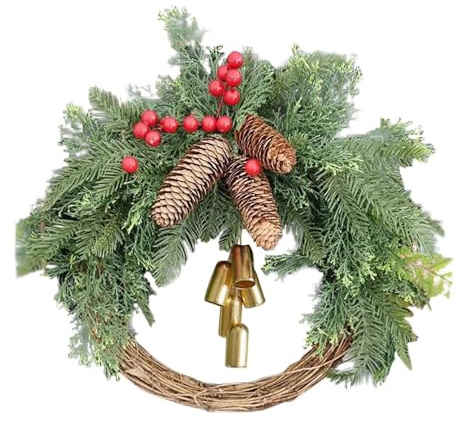 Weihnachtskranz Boho Kranz Weihnachten Tag Home Wanddekoration, Weihnachtsfest Dekor