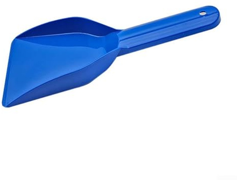 Feeshoppher Eiskratzer und Frostentferner-Schaufel für Kühlschrank, Auto und Fenster, mit ergonomischem Anti-Rutsch-Griff, aus stabilem ABS-Kunststoff, einfach zu verstauen, leichtes Design, blau