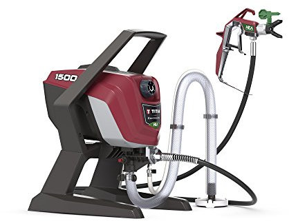 Titan ControlMax 1500 0580005 Pulverizador de pintura sin aire de alta eficiencia, la tecnología HEA disminuye el exceso de pulverización hasta en un 55% mientras que ofrece un spray más suave