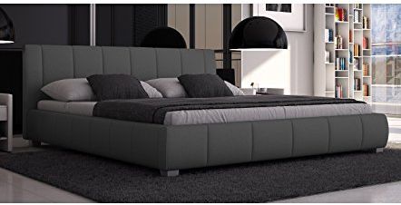 Sedex Bett Luna 140er PU grau