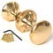 TANGDIAABBCC Polished Brass Victorian Rim Knob & Fixings - Mushroom Front Door Lock Handle Set