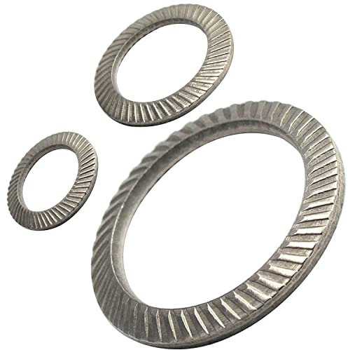 SCHNORR®-Sicherungsscheibe Form S (Standard) M8 aus Edelstahl A2 (20 Stück) Schnorrscheiben Sicherungsscheiben Schnorr Hochspannungsscheiben Sicherungsscheiben