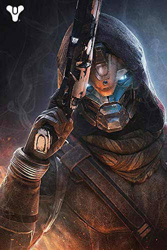 Close Up Destiny 2 Poster Cayde-6 (61cm x 91,5cm) + 2 St. transparente Posterleisten mit Aufhängung