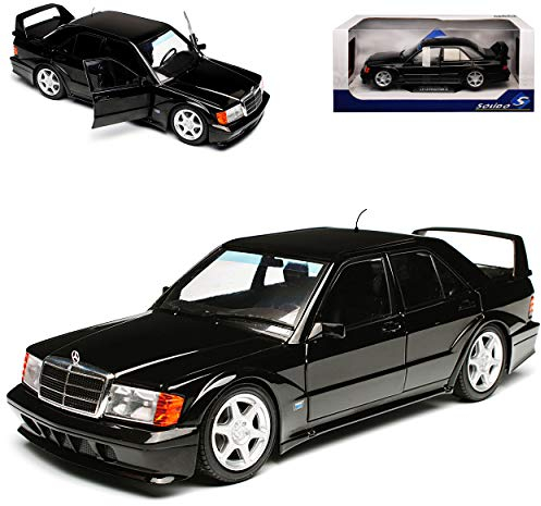 Mercedes-B C-Klasse 190E W201 2.5-16V Evolution II Schwarz 1982-1993 1/18 Solido Modell Auto