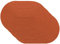 Venilia Tischset Brick Oval, Platzset, Tischwäsche, Platzdeckchen für Esszimmer, orange, gewebt, 4er Set, lebensmittelecht, 30 x 45 cm, 4 Stück, 59121