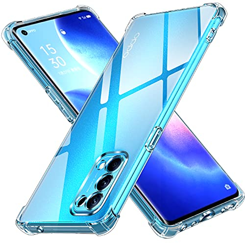 ivoler Hülle für Oppo Find X3 Lite mit Stoßfest Schutzecken, Ultra Dünne Weiche Transparent Schutzhülle Flexible TPU Durchsichtige Handyhülle Kratzfest Case Cover