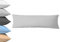 Kopfkissenbezug 40x145cm, Seitenschläferkissen, Serie Jasmin, Silber, 40 x 145cm, 100% Baumwolle