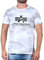 Alpha Industries Herren Basic T-Shirt, White Camo, L