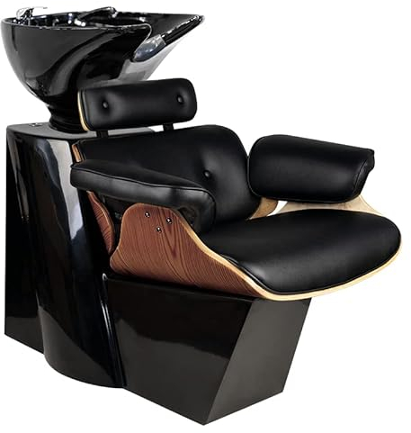 ACTIVESHOP Friseurwaschsessel Friseursessel Sessel Friseur Waschanlage Gabbiano Florenz Schwarznuss