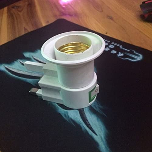 Liummrcy,UK Plug E27 Wall Screw Base Light Bulb Lamp Socket Holder Adapter Converter UK Plug E27 Wall Screw Base Light Bulb Lamp Socket Holder Adapter Converter