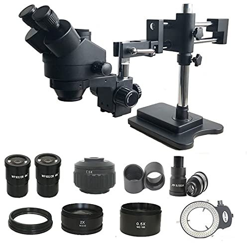 3.5X-90X Double Boom Zoom Simul Focal Trinokular-Stereo-Mikroskop 38MP HDMI USB SMD Mikroskopkamera Telefon PCB Reparaturwerkzeuge (Farbe: 3.5X 180X BK 38MP) (3.5x 180x Bk)