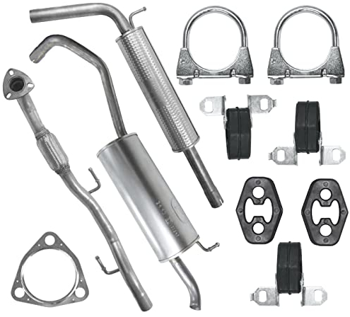 Polmo Schaldampferset Auspuff für Seat Cordoba 2 II 6L2 Fabia 1 I 2 II 1.4 Kombi