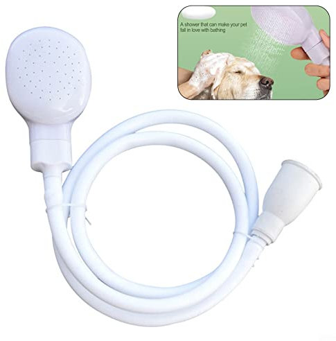 Oniissy Douchette multifonction pour animal domestique - Pour chien et chat - Peut être utilisée pour se baigner et laver les personnes ou les animaux de compagnie - Blanc