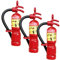 MAGICLULU Home Decor 3Pcs Mini Estintore Giocattoli Finiture In Metallo Miniature Accessori Per La Casa Delle Bambole Mini Giocattolo Estintore Finte Estintore In Miniatura Fotografia