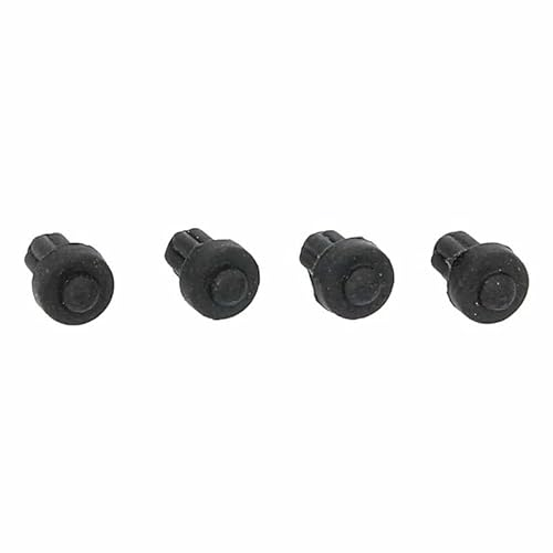 LUTH Premium Profi Parts Piedini in gomma compatibili con Whirlpool 48400000949 - Set di tamponi per griglia a gas, 4 pezzi