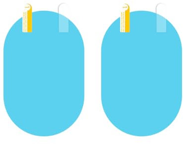 Luckious Car Rearview Mirror Protective Film - HD Clear Waterproof Films for Rearview Wing Mirrors, Anti-Fog Accessories, and Blind Spot Stickers for Universal Car Side Windows