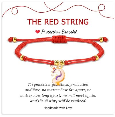 MANVEN Bracciale Ragazza Bracciale Amicizia Bracciale Filo Rosso Del Destino per Mamma Donna Uomo Sorella Ragazzi Malocchio Kabbalah Tibetano Compleanno Natale Portafortuna Buddha Amuleto 5
