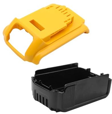 Generic Battery Case Parts Cover Replacement for DeWalt 1 Set Plastic Battery Case Parts Replacement for DeWalt 20V DCB203 DCB201 DCB200 DCB180, 10 Cell Diy Broken Battery Repair Kit