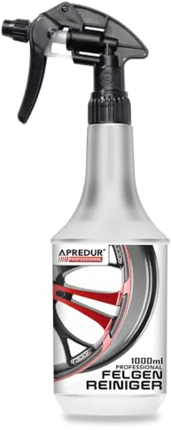 APREDUR 1L FelgenReiniger für Leichtmetall- & Stahlfelgen, entfernt schnell und einfach Bremsstaub und Straßenschmutz (1L Sprühflasche)