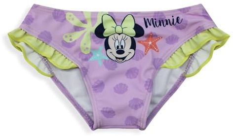 Disney Badeanzug Slip Meer für Neugeborene Mädchen Minnie Mouse Mädchen 6653, violett, 18 Monate