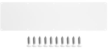 GALOFAY Door Metal Kick Plate 8x28 inches Aluminum Decorative Plates Protector for 30 inches Front Doors, 18 Ga Thickness 8x 28 (White)