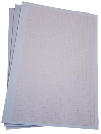 Millimeterpapier, Millimeterpapierblock, Aufmassblock, DIN A4, 80 g/m2, 50 Blatt, 1 mm Raster, orange (22747_5)
