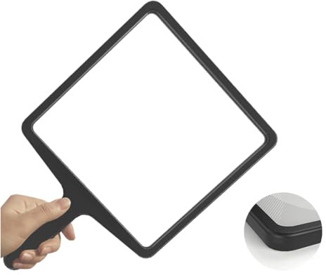 Dzxin Lupa para leer, lupa rectangular ligera de mano 3X que proporciona una gran área de visualización de páginas de libros, ideal para leer impresiones pequeñas para personas mayores con baja visión