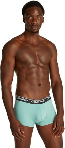 Calvin Klein Uomo Pantaloncino Boxer Low Rise con Fascia con Logo, Blu (Beau Blue), XL