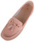ABSOLUTE FOOTWEAR Mocassins décontractés à enfiler en cuir pour femme, rose poudré, 39 EU