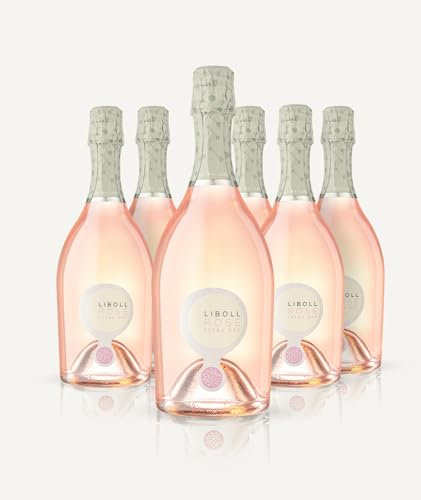 Liboll Rosé Vino Spumante Extra Dry, Confezione da 6 Bottiglie