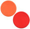 Fc'Noqgn 2 Pcs Flying Disc rutschfest weiches Silikon Spielzeug Eltern & Kleinkind Zeit im Freien Sport, Orange, Rot