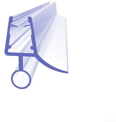 Striscia di guarnizione in gomma per doccia e vasca da bagno, per porte in vetro da 4-6 mm, fino a 22 mm di distanza (10 mm)