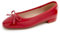 Feversole Women's Square Toe Low Heel Bow Tie Dress Pump Shoes Red Patent Size 4 UK