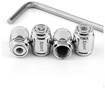 FAGBPEFW 4 Stück Ventilkappen, für Toyota Corolla Verso II (AR10) 2010-2024 Rostfrei korrosionsbeständig Autoventilkappen Passgenaue Ventildeckel Auto mit Dichtung,C