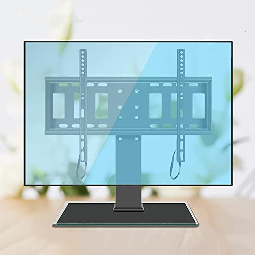 Universal TV Stand Multifunction Table Top TV Stand, Universal TV Stand Mount with 50° Left/right Rotation, Tabletop TV Base Fits 50-80 Inch TVs, Desktop Use/Wall-mounted