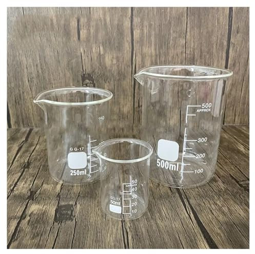 Set AF Lab Borosilikatglas Becher Hitzebeständige Skalierte Tasse Laborausrüstung(Set-C)