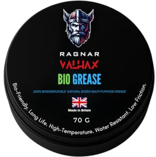 Ragnar Valhax Bio Bike Grease 70 g | Natural-Based, Water-Resistant, For Bearings, Bottom Brackets, Headsets, Pedals & Pivots, Low Friction, Anti-Corrosion