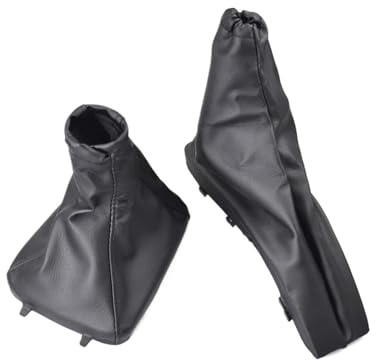 ELDVSUA Palanca De Cambios Funda Cuero Para Pomo Cambio Marchas Para Freno Mano Estacionamiento Para Vauxhall Para Opel Para Astra II G Para Zafira A 1998-2010(HandBrake and boot)