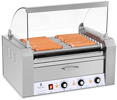 Royal Catering - RCHG-9WO - Hotdog grill (9 rollers)