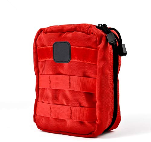 VGEBY Erste Hilfe Tasche Leer Medizinische Tasche Taktische Rucksack Notfalltasche für Reisen Camping Wandern Radfahren Outdoor (Farbe : Rot 1#)
