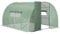 Outsunny Large Polytunnel Walk In Greenhouse, Plant Gardening Tunnel Green House with Metal Hinged Door, Galvanised Steel Frame & Mesh Windows, Green (3 x 4 m)