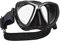 SCUBAPRO Synergy Mini Tauch- und Schnorchelmaske für schmale Gesichter, Farbe:schwarz/Silber