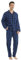 YUSHOW Ensembles de Pyjama Homme à Carreaux Coton Vêtements de Nuit Manche Longue Haut et Bas, Plaid Bleu Noir, L
