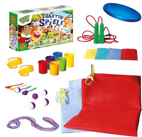 Alexander - Spiel Sport&Fun - Garden Sports Day - Gartenspiel mit Hüpfsäcken für Kinder ab 4 - Gesellschaftsspiel, Familienspiel für 2-4 Spieler, Outdoorspiel