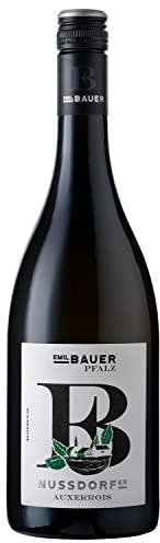 Emil Bauer Nussdorf Auxerrois, Trockener Weißwein aus der Pfalz (1 x 0.75l)