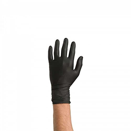 Colad 53600 Handschuhe aus Nitril, Schwarz, Größe L, 60 Stück