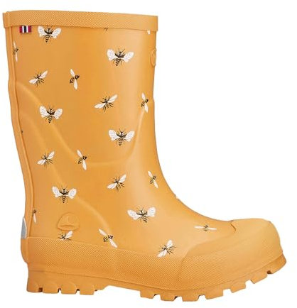 Viking Jolly Print, Stivali da Pioggia Unisex - Bambini e ragazzi, Giallo Yellow Black, 24 EU